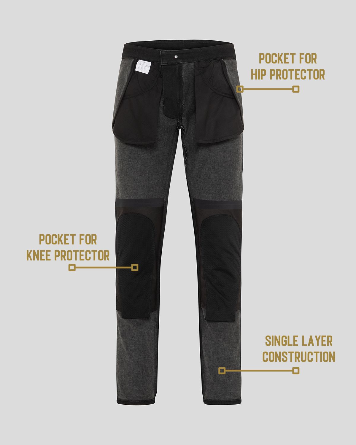 ROKKERTECH Tapered Slim Black/Black