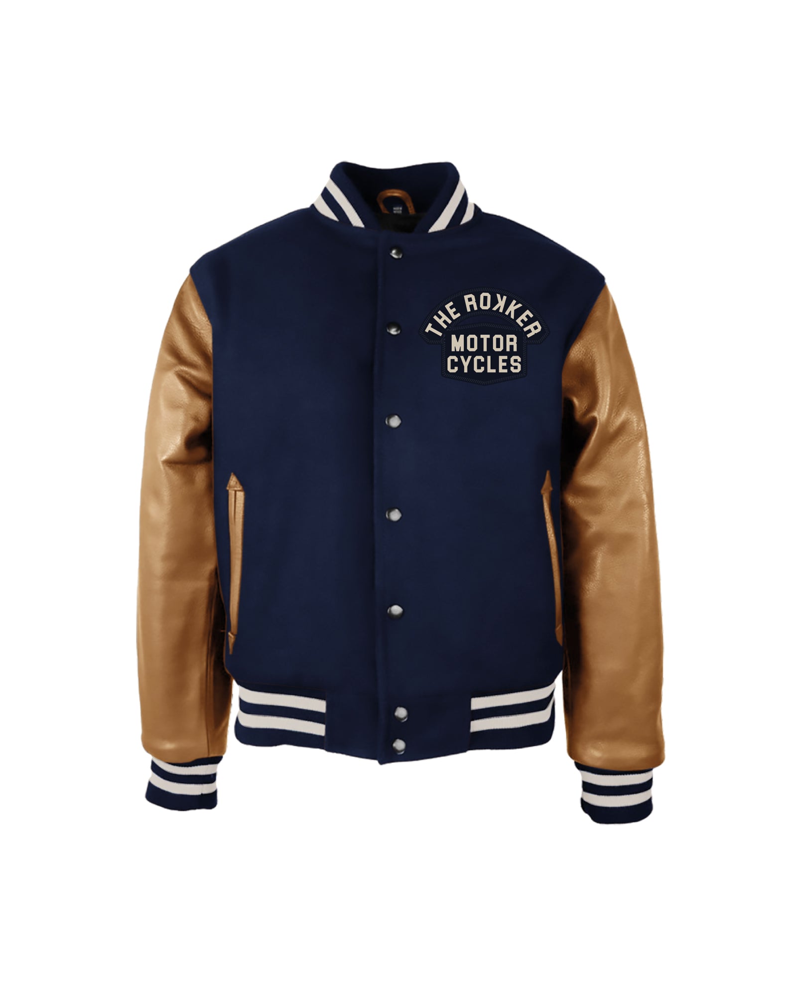 College Jacket Navy/Brown