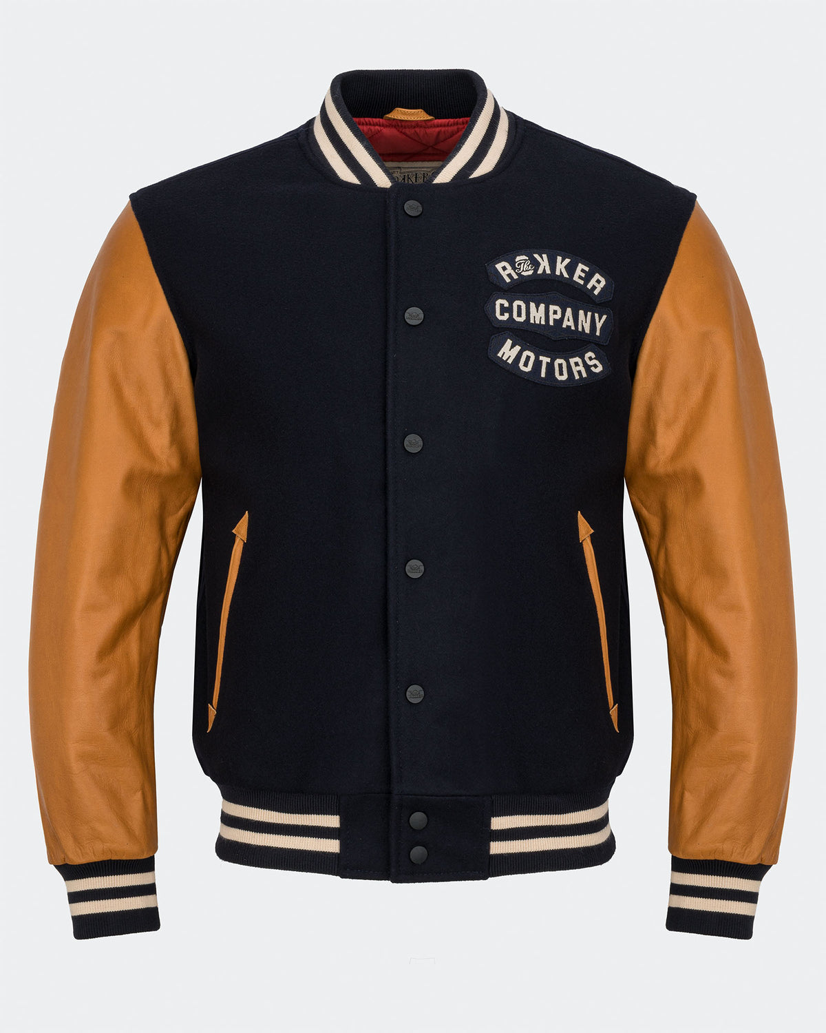 College Jacket Navy/Brown
