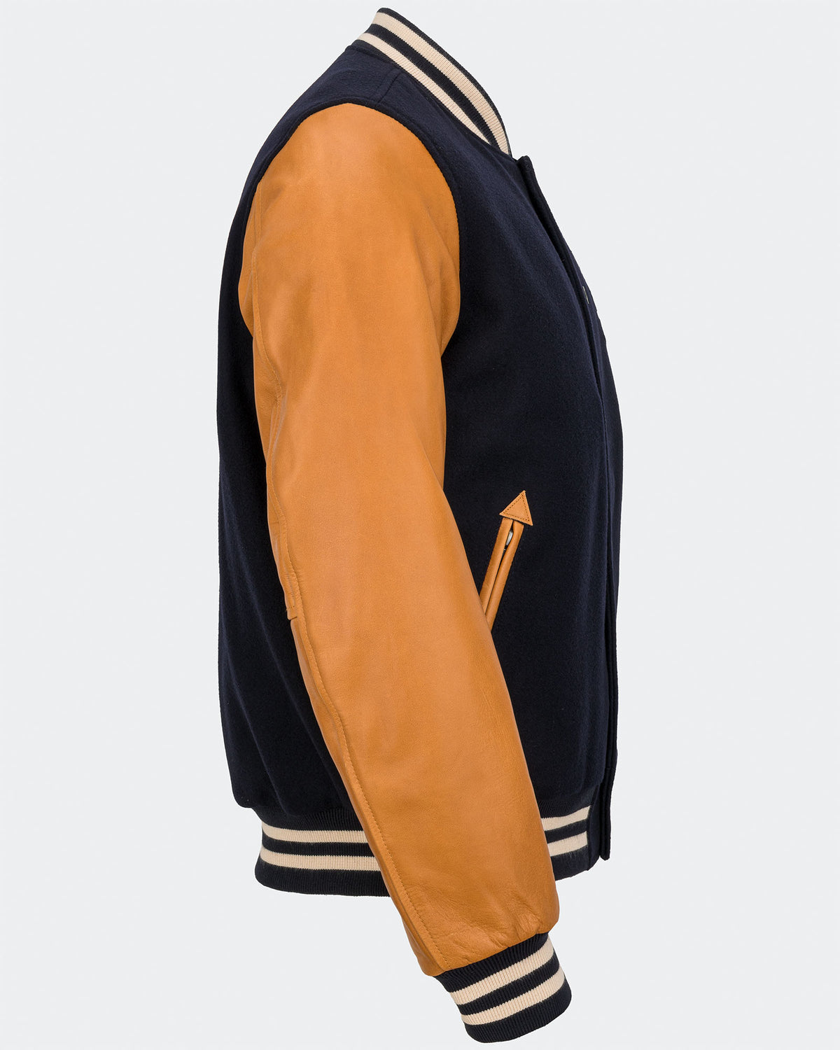 College Jacket Navy/Brown