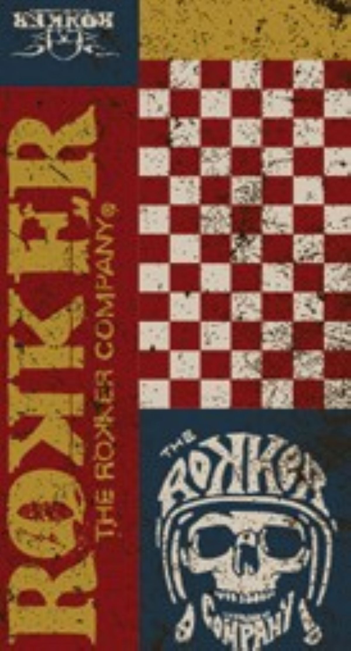 Tube Check Skull Red