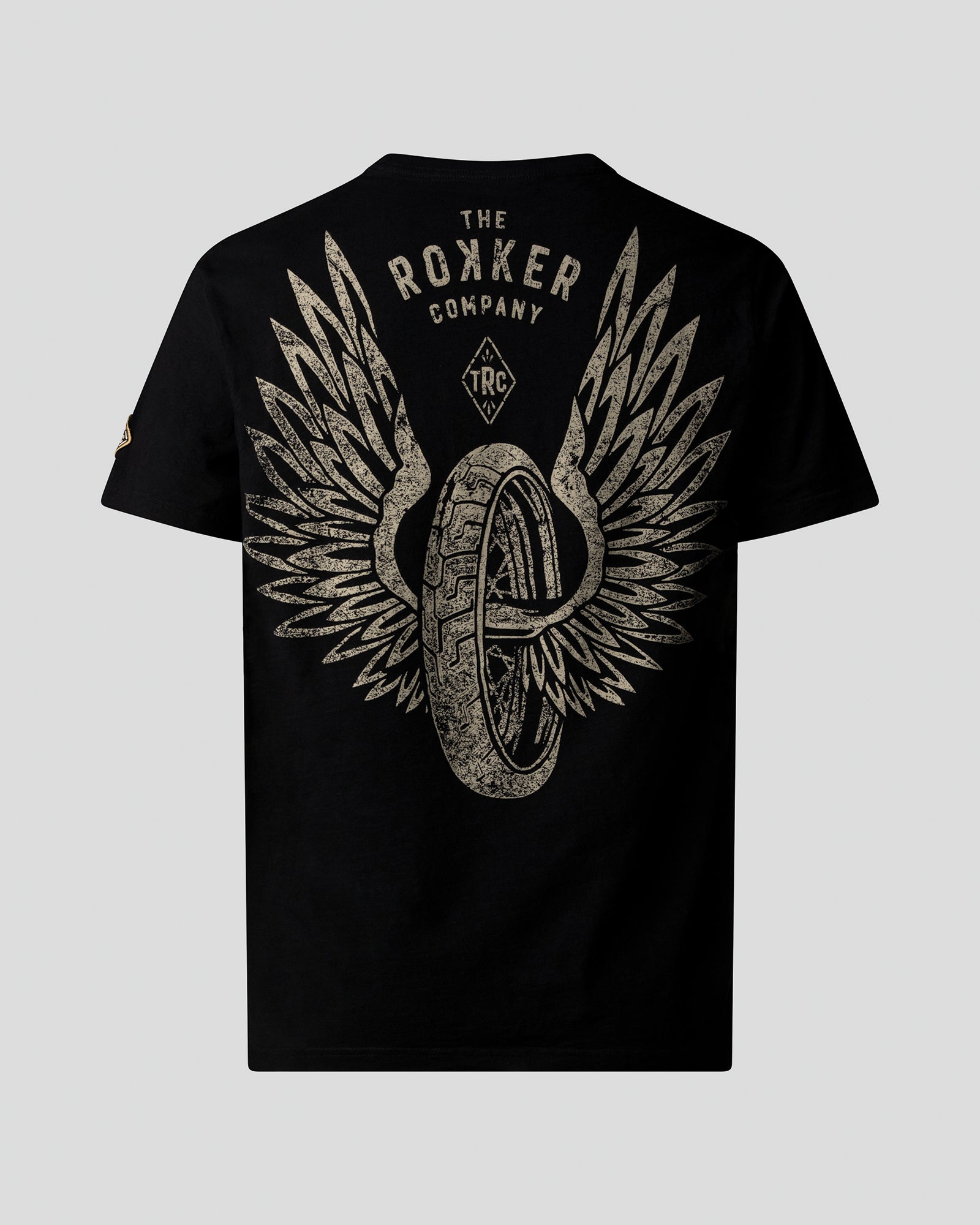 Flying Wheel T-Shirt Men Black
