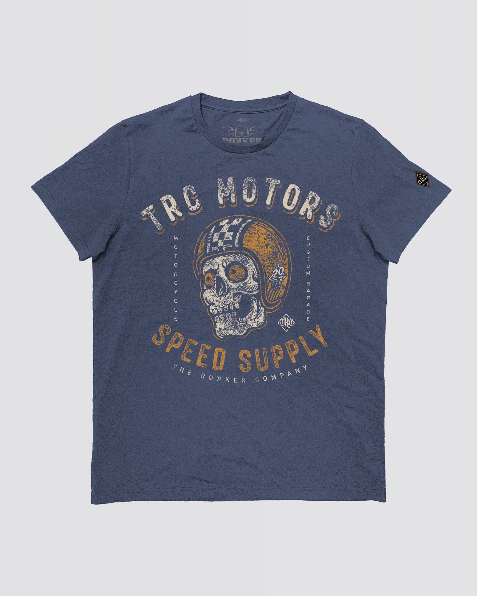Skull B T-Shirt Men Blue