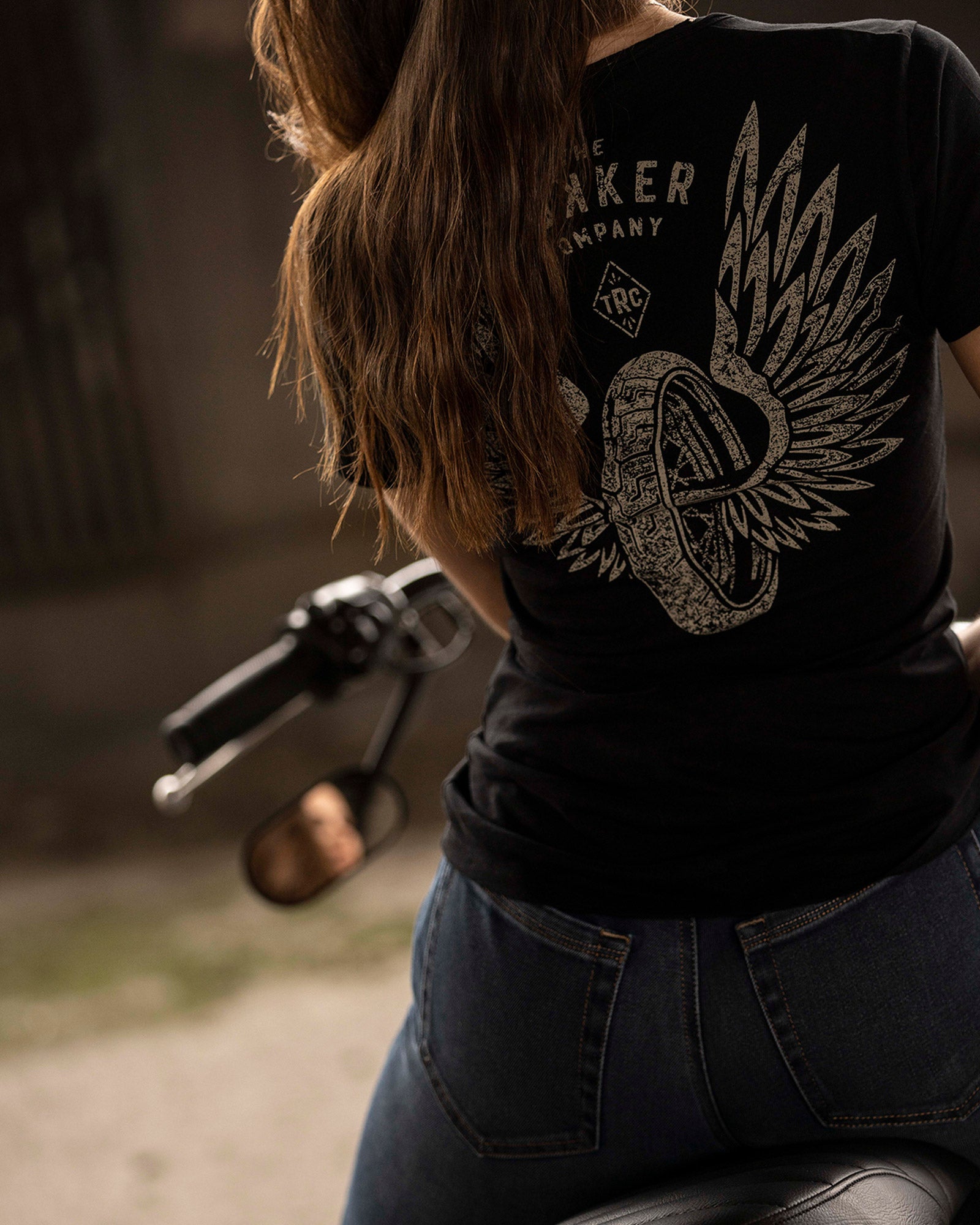 Heart Lady T-Shirt Black