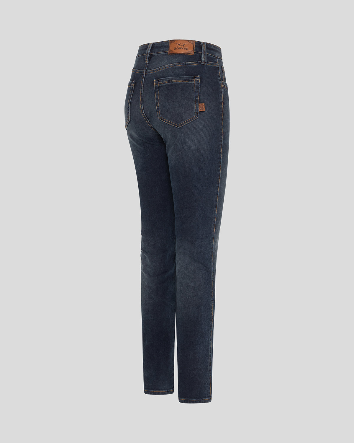 ROKKERTECH Mid Waist Slim Blue