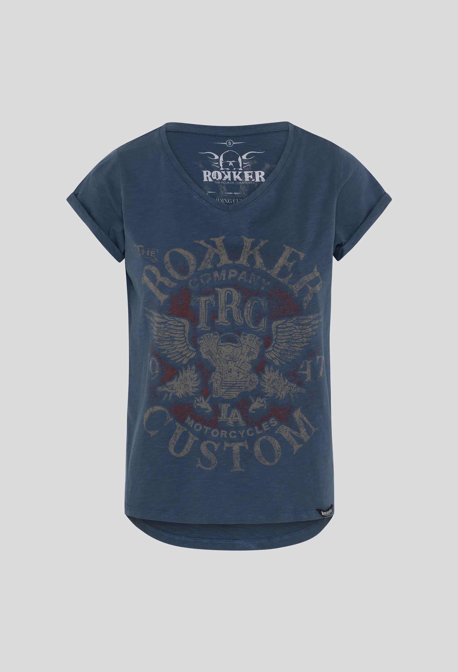 Custom Lady T-Shirt Blue