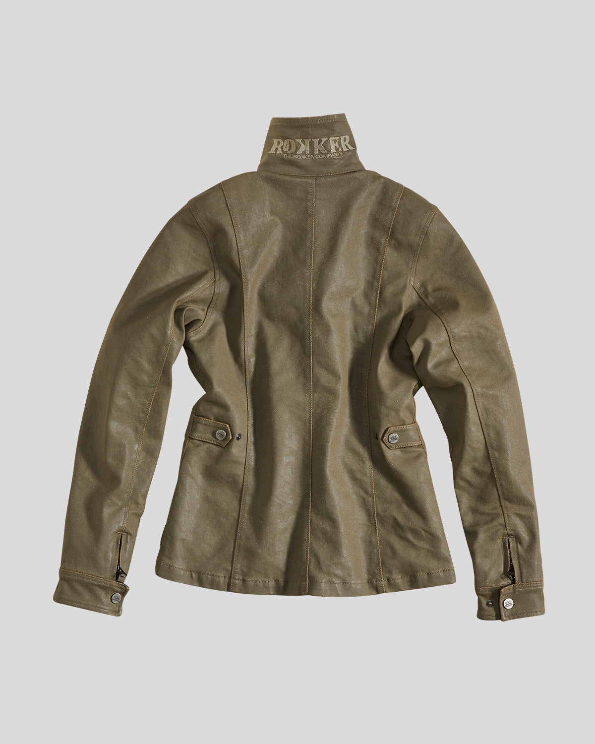 Rokkertech Jacket Lady Olive Jacket The Rokker Company
