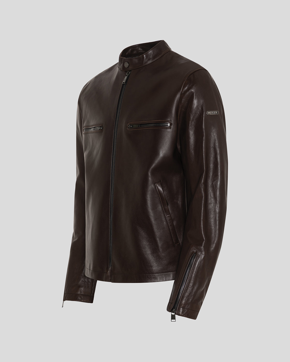 Commander Leather Jacket Brown