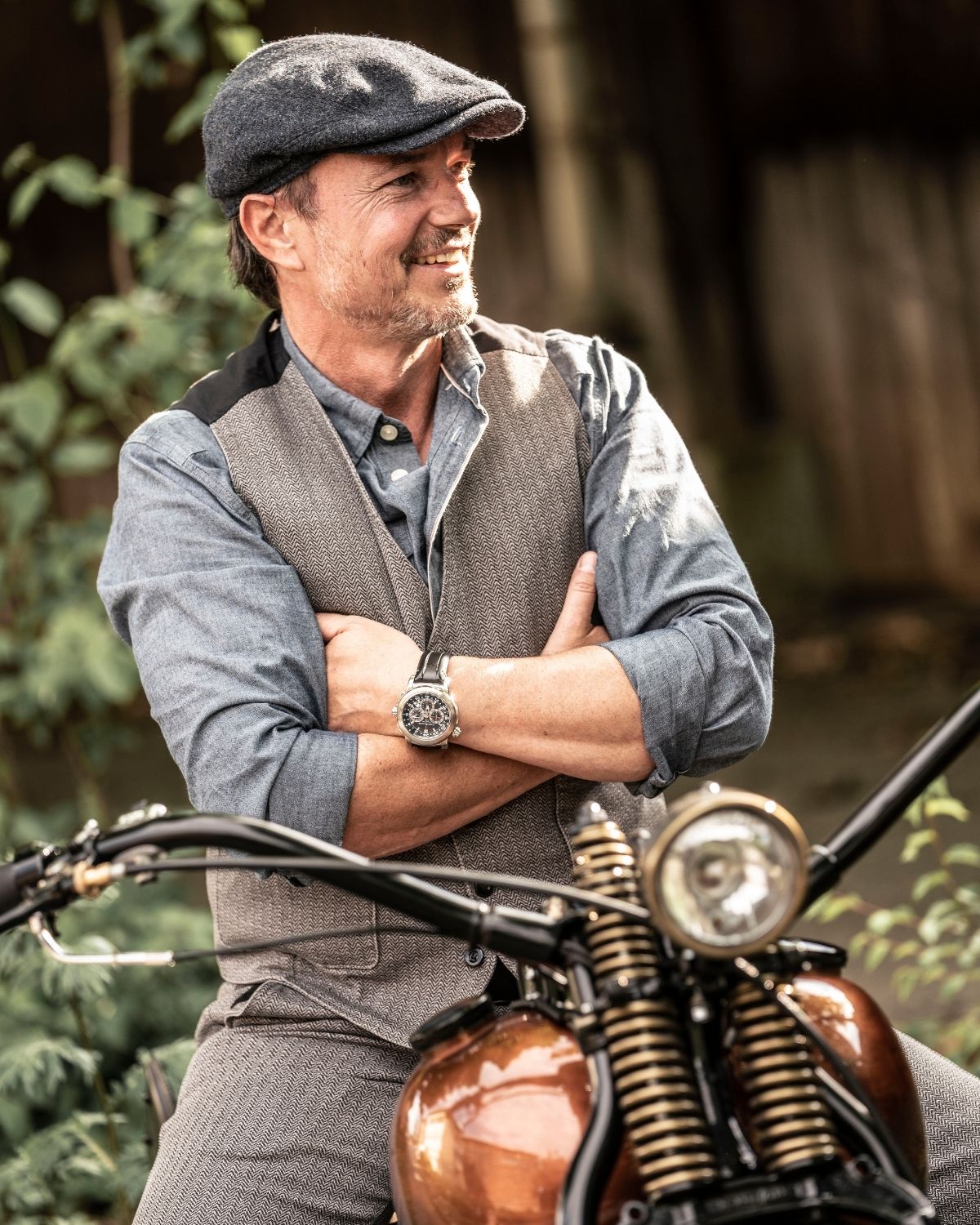 Tweed Vest Grey