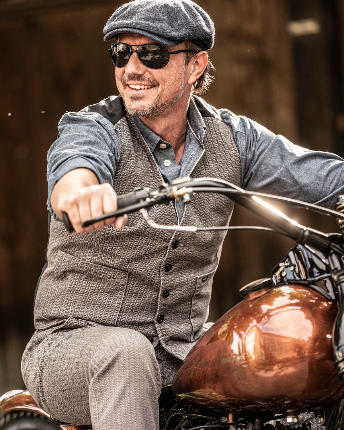 Tweed Vest Grey