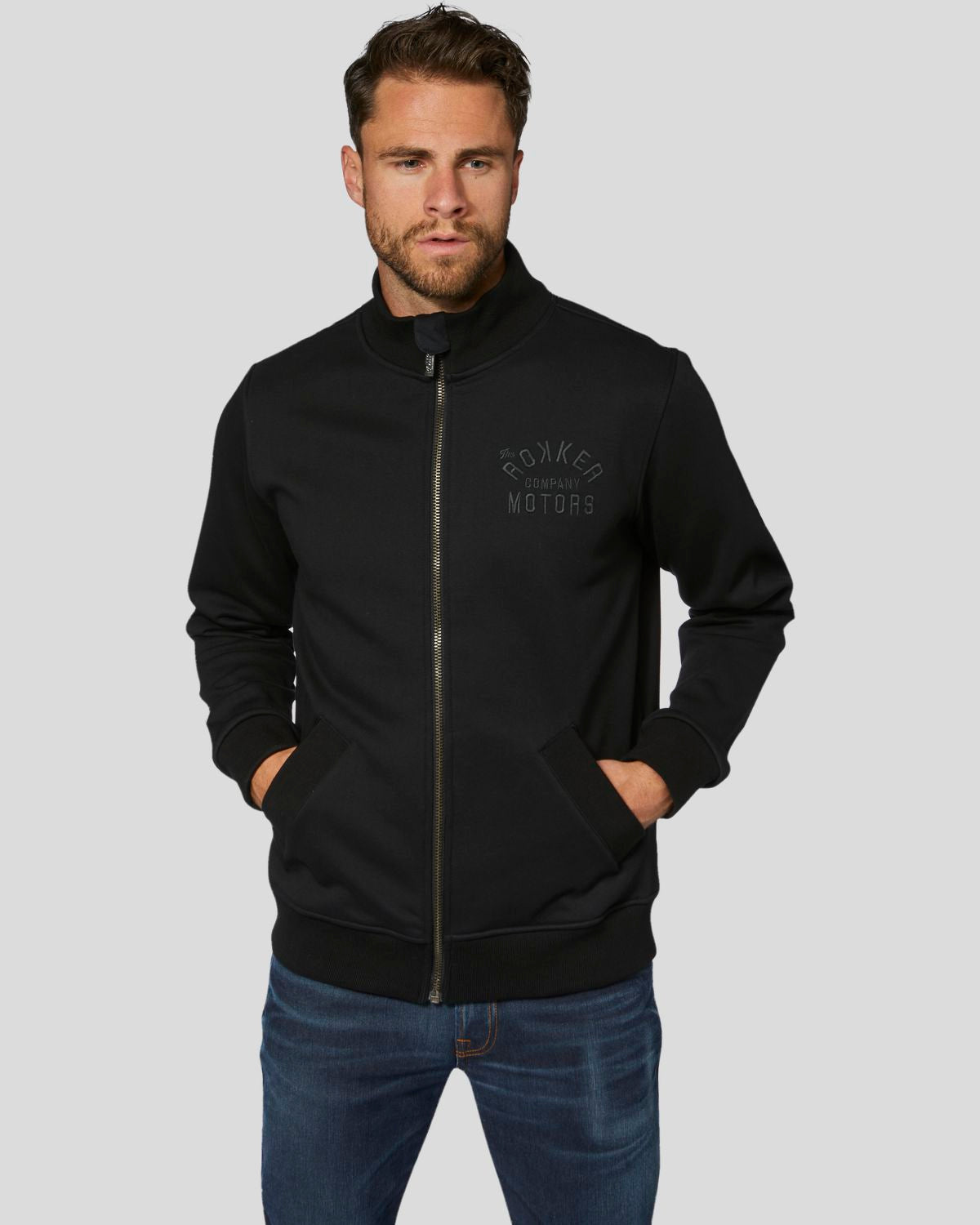 Rokker Motors Zip Jacket Black