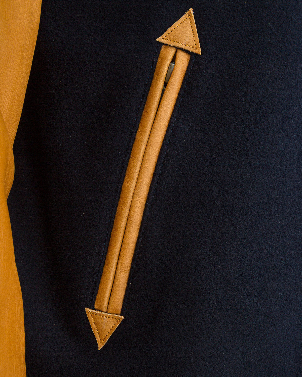 College Jacket Navy/Brown