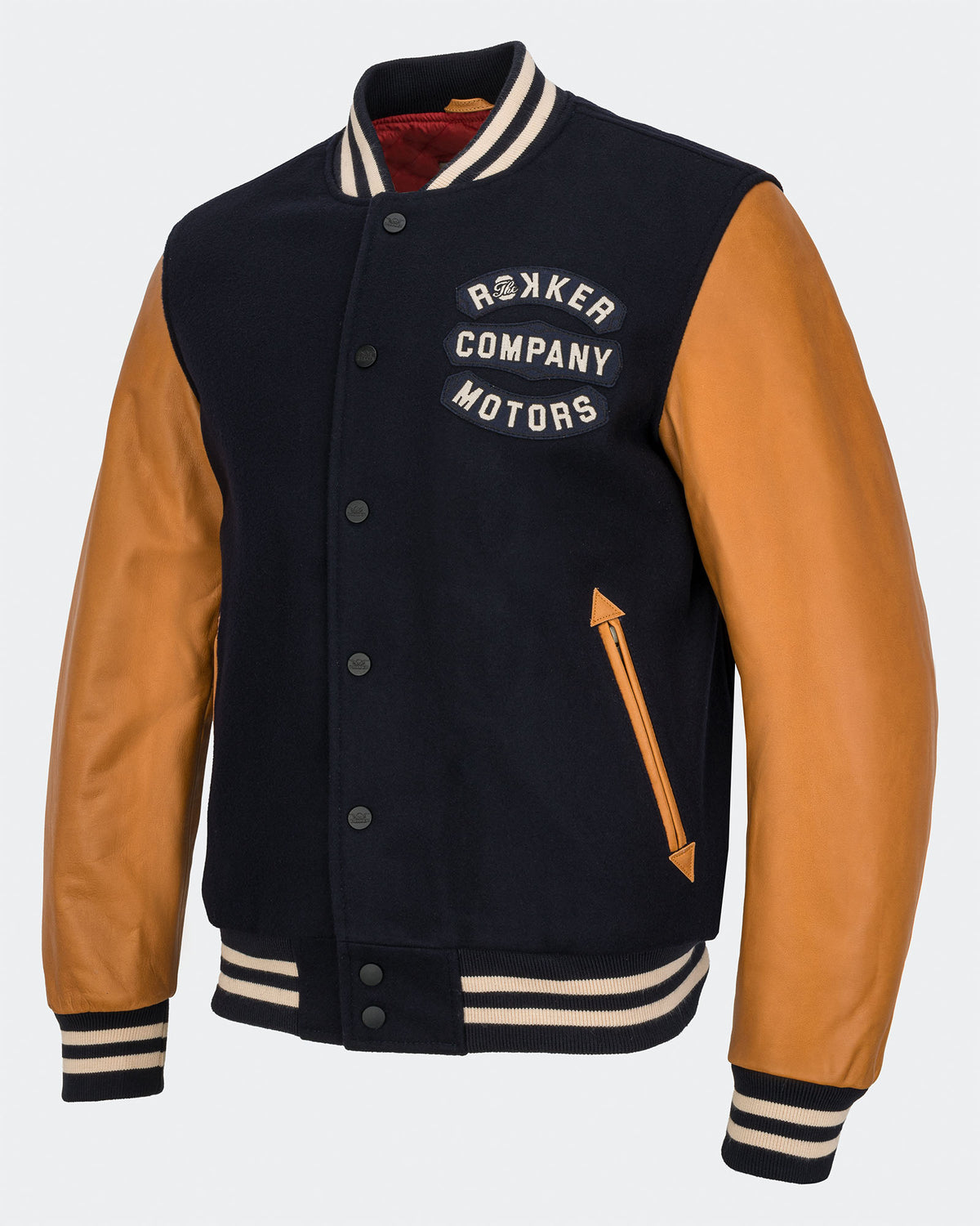 College Jacket Navy/Brown