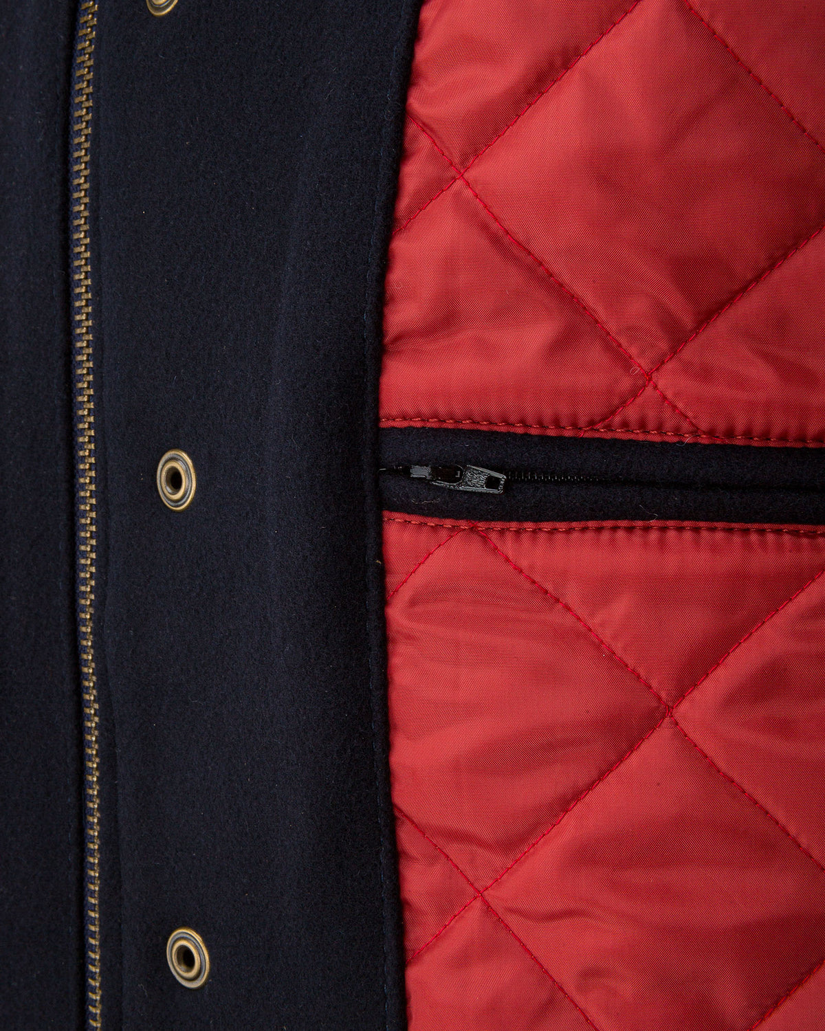 College Jacket Navy/Brown