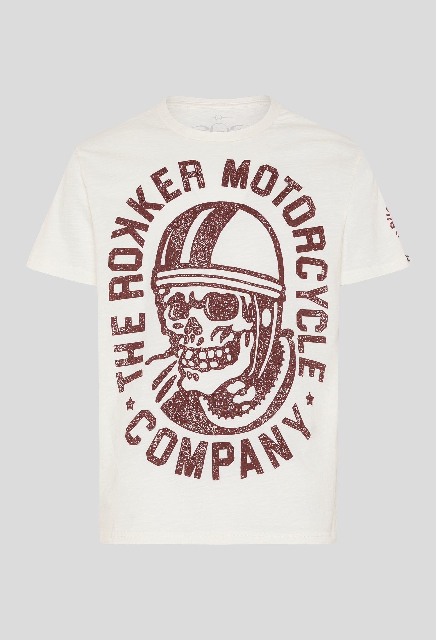Motorcycle 77 Co. T-Shirt Men Dirt White