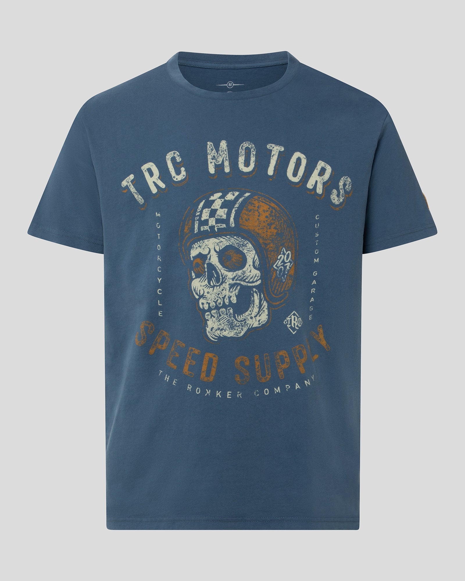 Skull B T-Shirt Men Blue