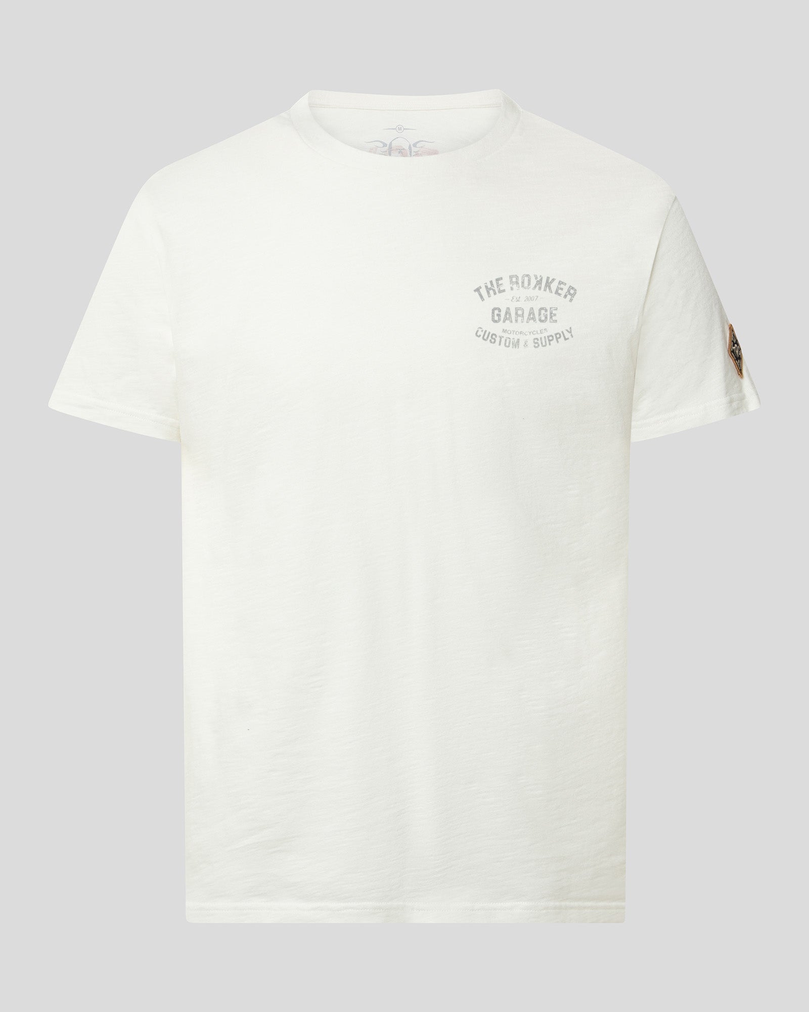 Garage T-Shirt Men Dirt White