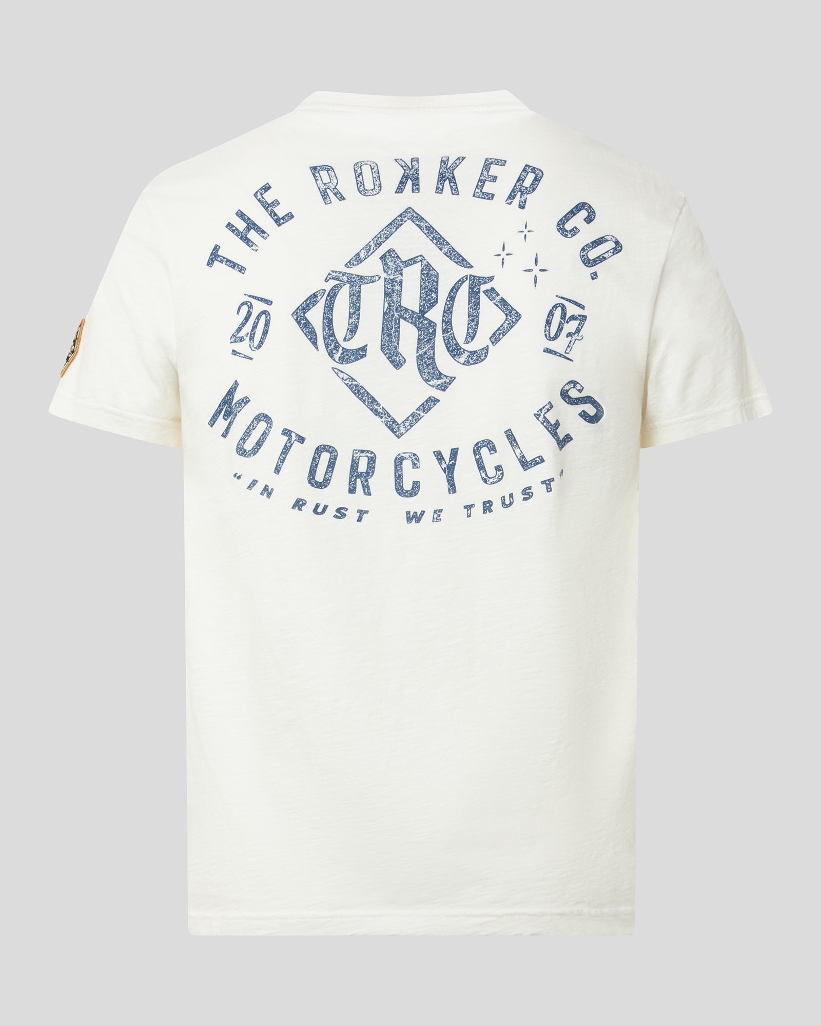 Trust B T-Shirt Men Dirt White