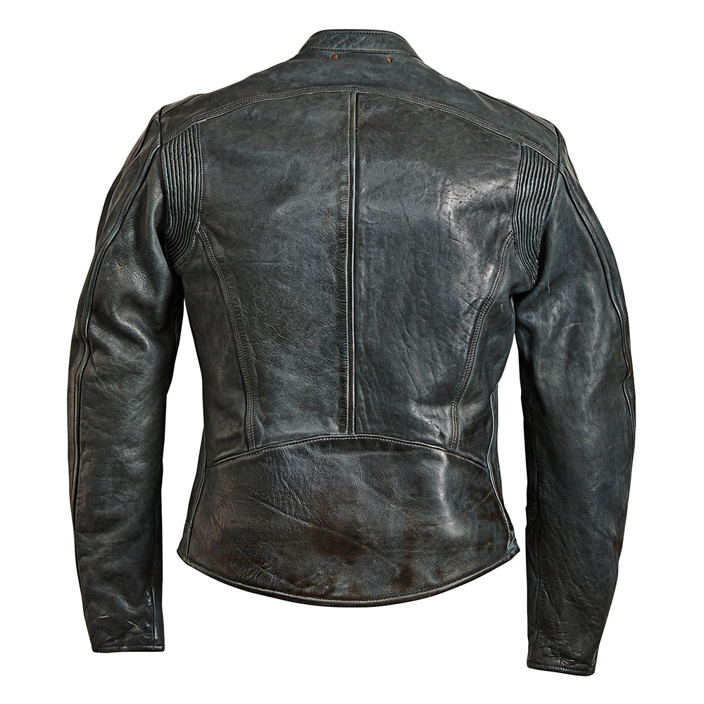 Street Leather Jacket Grey