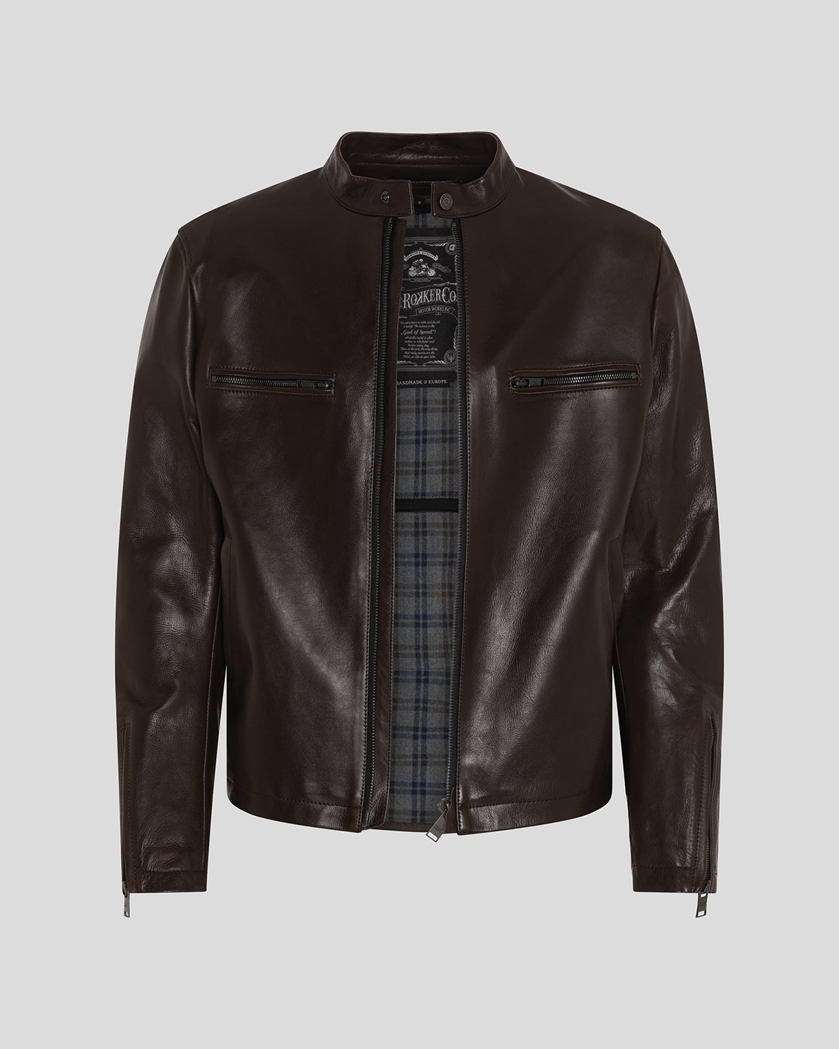 Commander Leather Jacket Brown