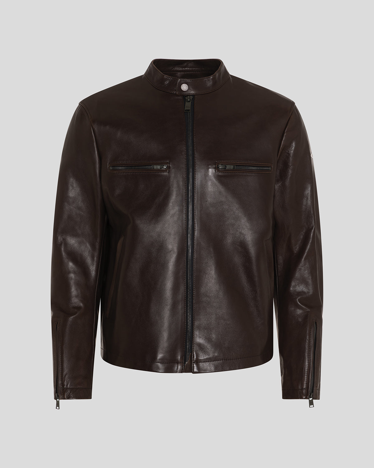 Commander Leather Jacket Brown