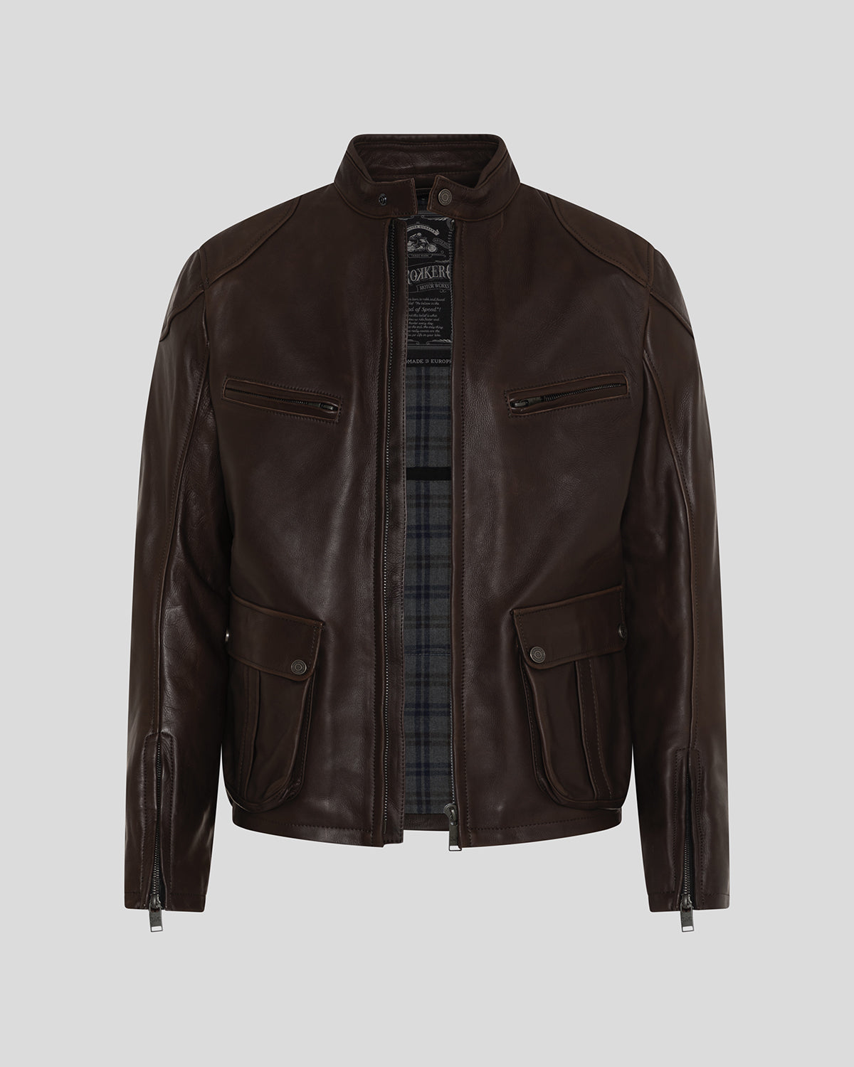 Goodwood Leather Jacket Brown