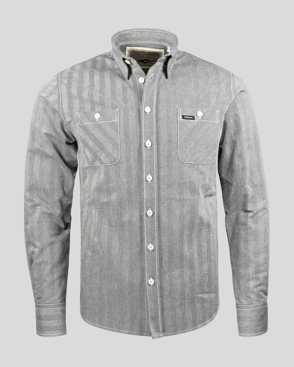 Payton Shirt Men Grey