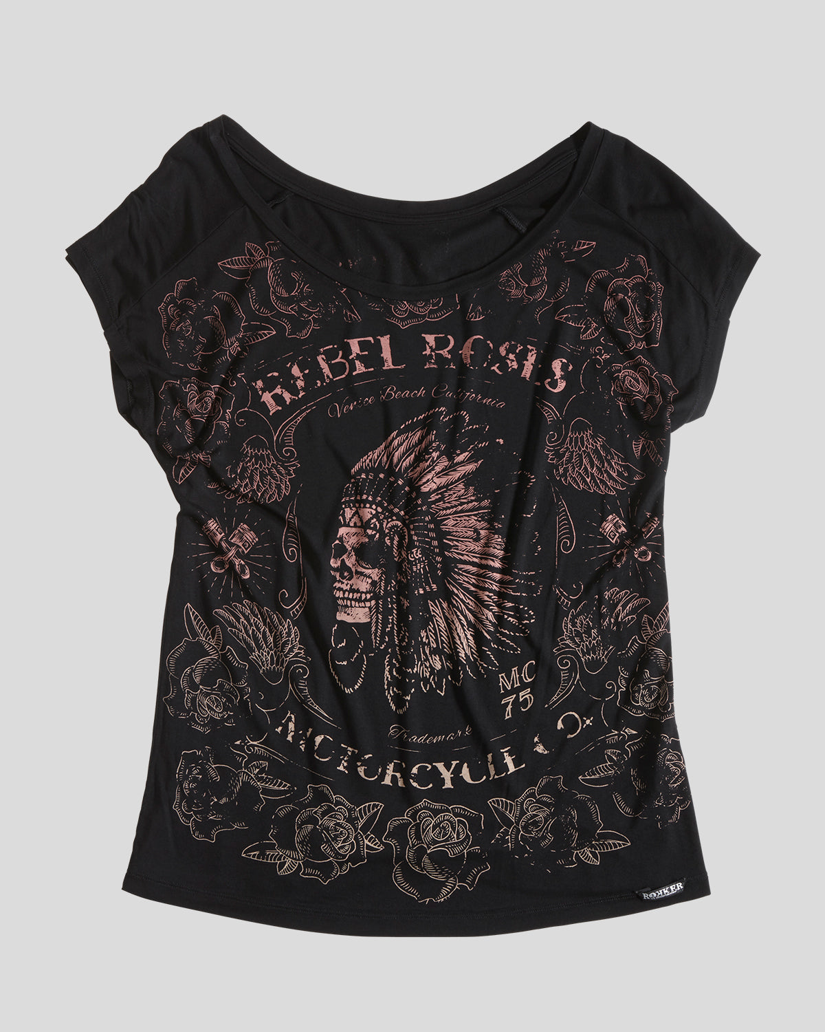 Rebel Apache T-Shirt Women Black
