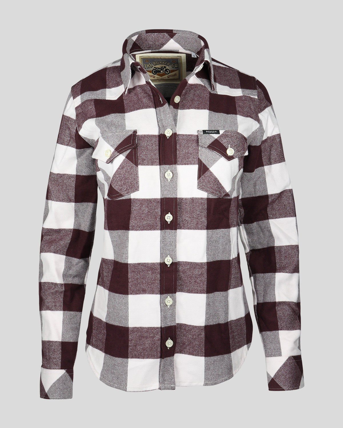 Kanata Shirt Lady White/Bordeaux