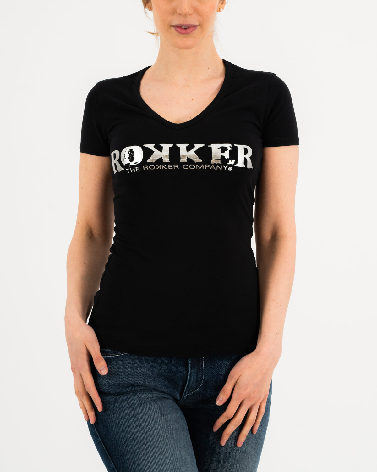 T-SHIRT LONG FEMME CORBA - THE ROKKER COMPANY Noir XL